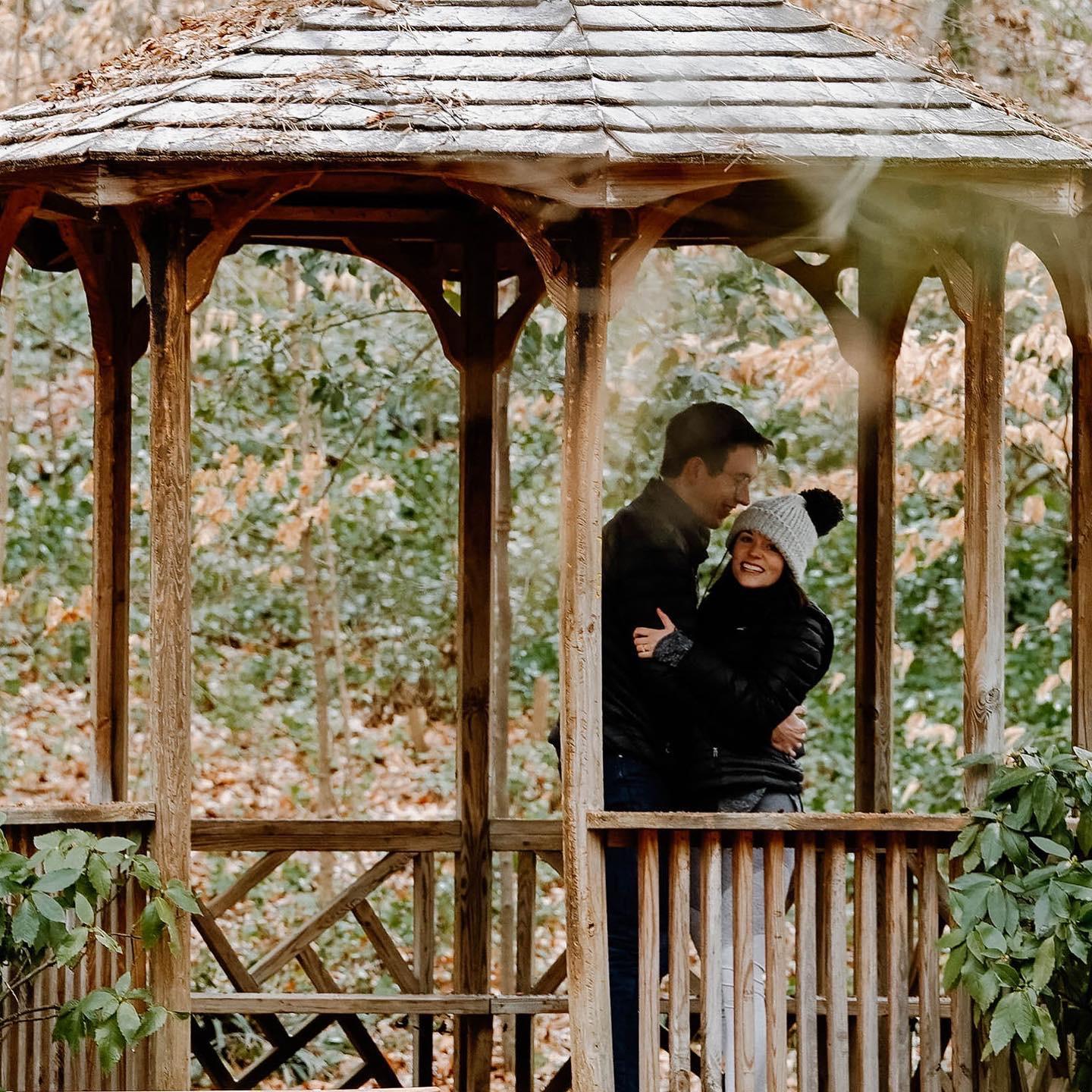 We walked to a gazebo in Fallon Park where we  went on our first date and I asked her to marry me. She said yes! It snowed that night, and the next day felt like it was made just for us to celebrate.