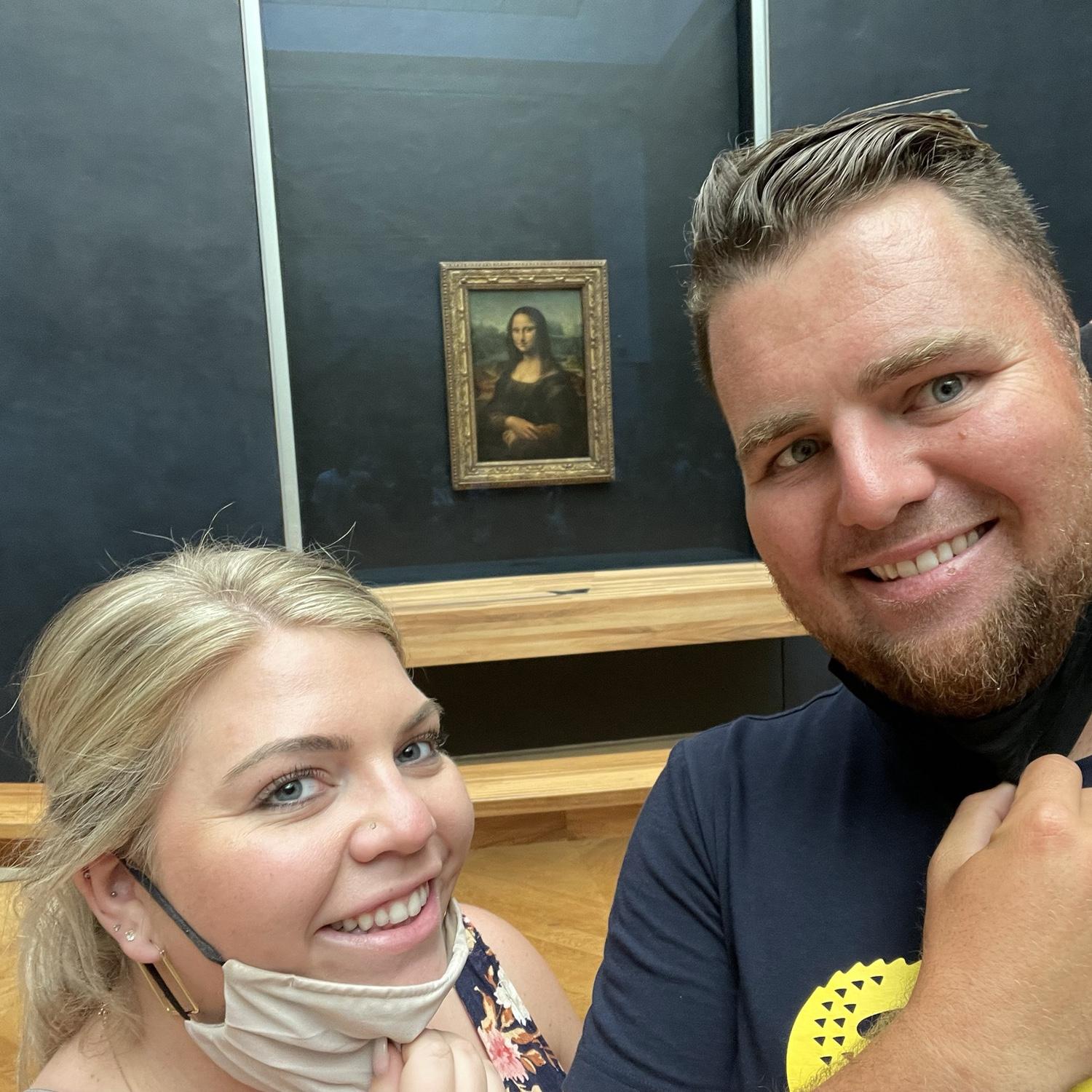 The most beautiful work of art in the world, and the Mona Lisa!