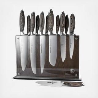 15-Piece Knife Block Set, Bonded Ash