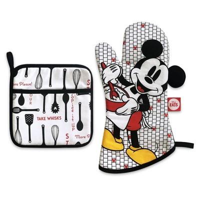 Mickey Mouse & Friends 2pc Cotton Oven Mitt and Pot Holder Set - Disney store