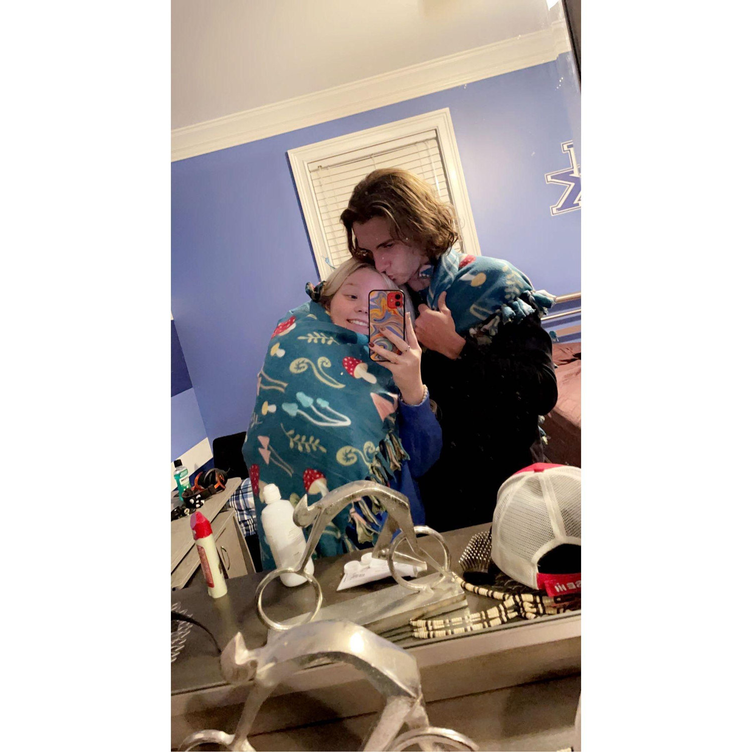 When we made blankets
