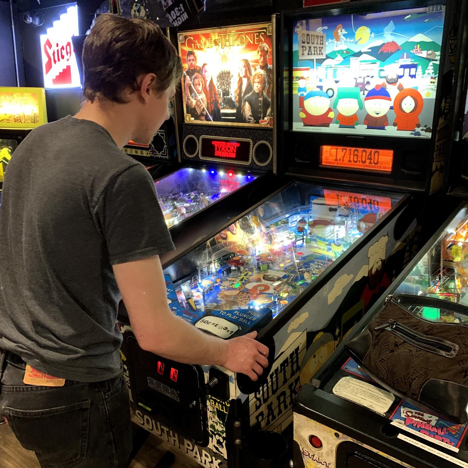 He’s pretty decent at pinball
