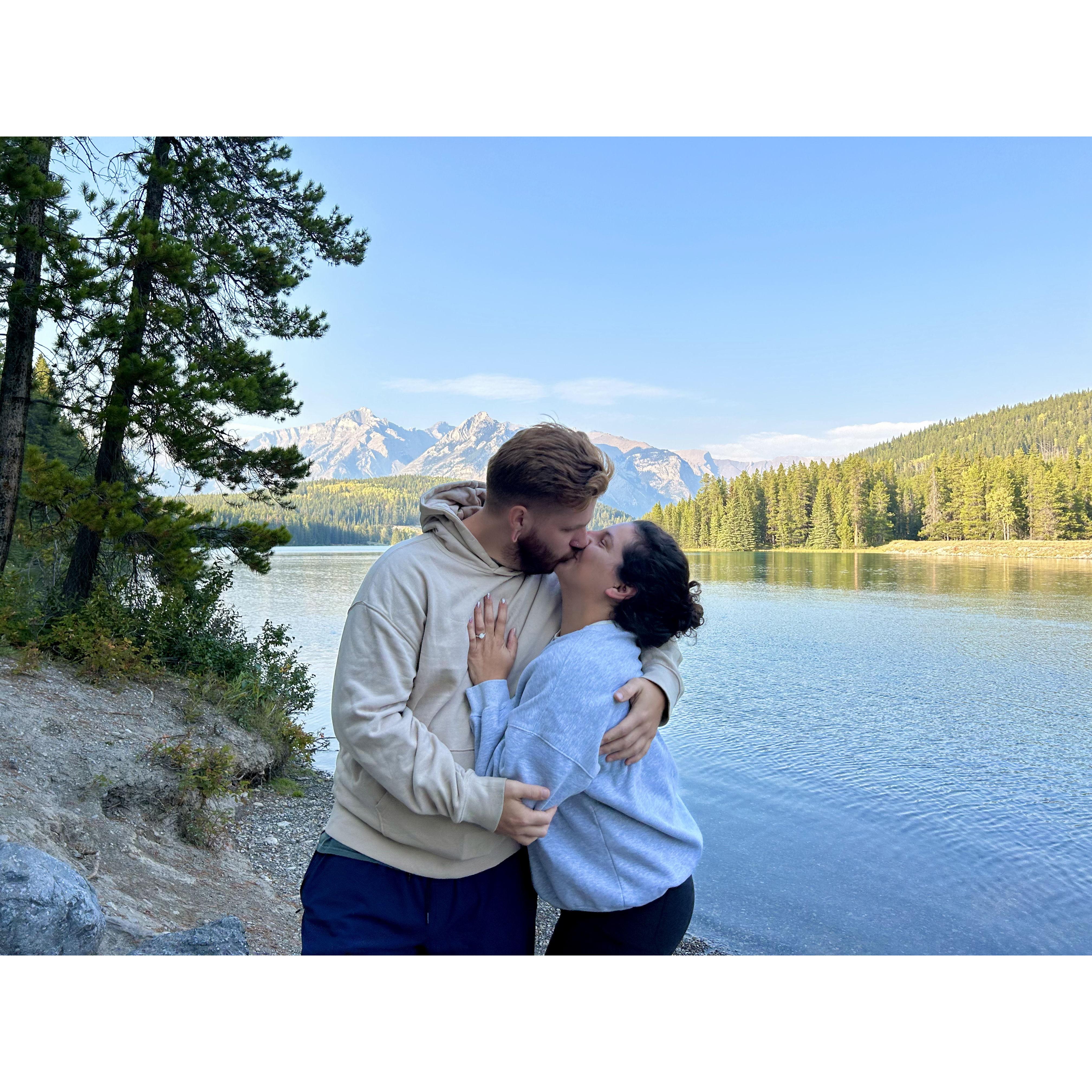 The campsite in Canada where Brandon proposed to Emily
