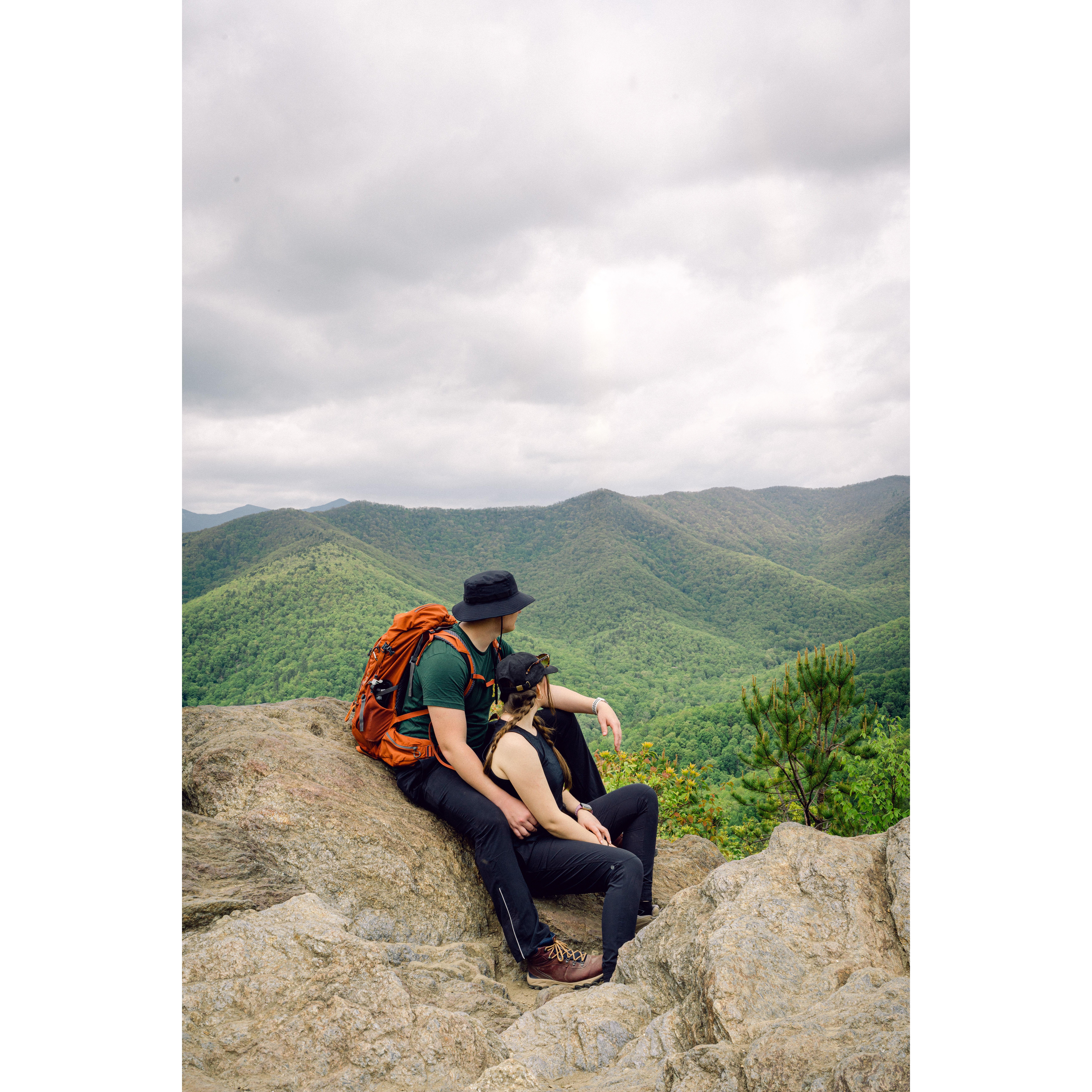 Hiking the smokey mountains in NC