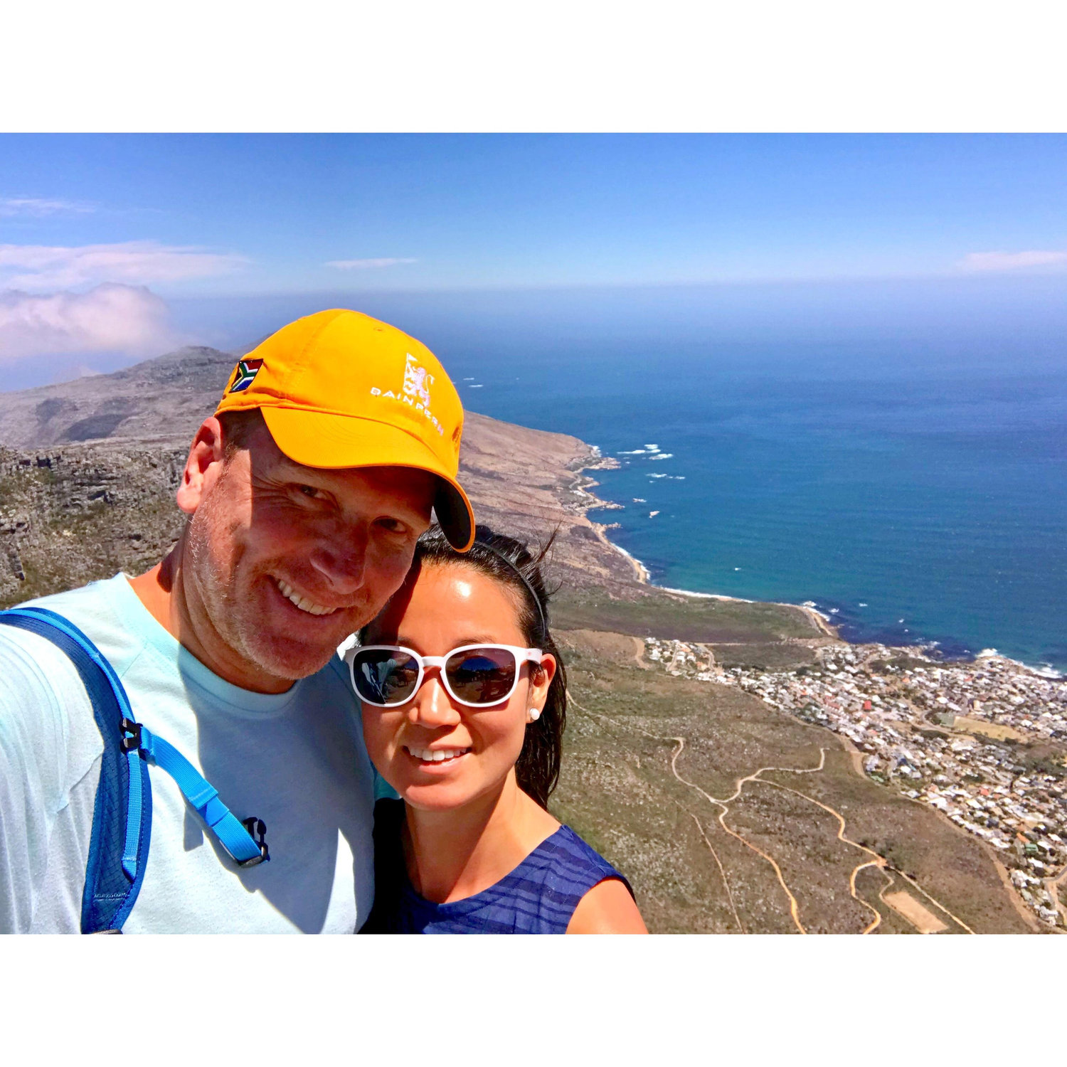On Michelle’s 3rd visit to Cape Town she finally made it up Table Mountain!