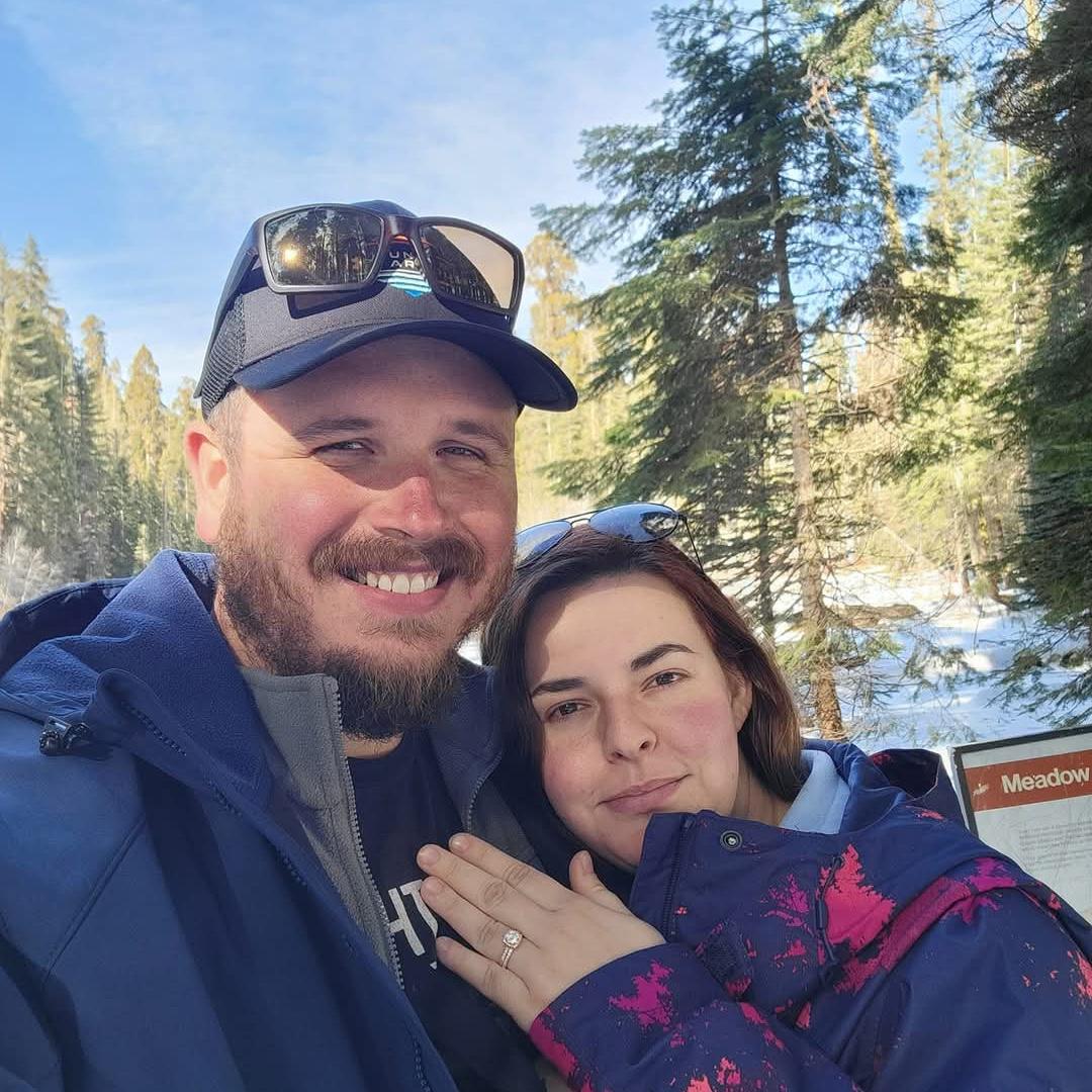 The day we got engaged in Sequoia NP