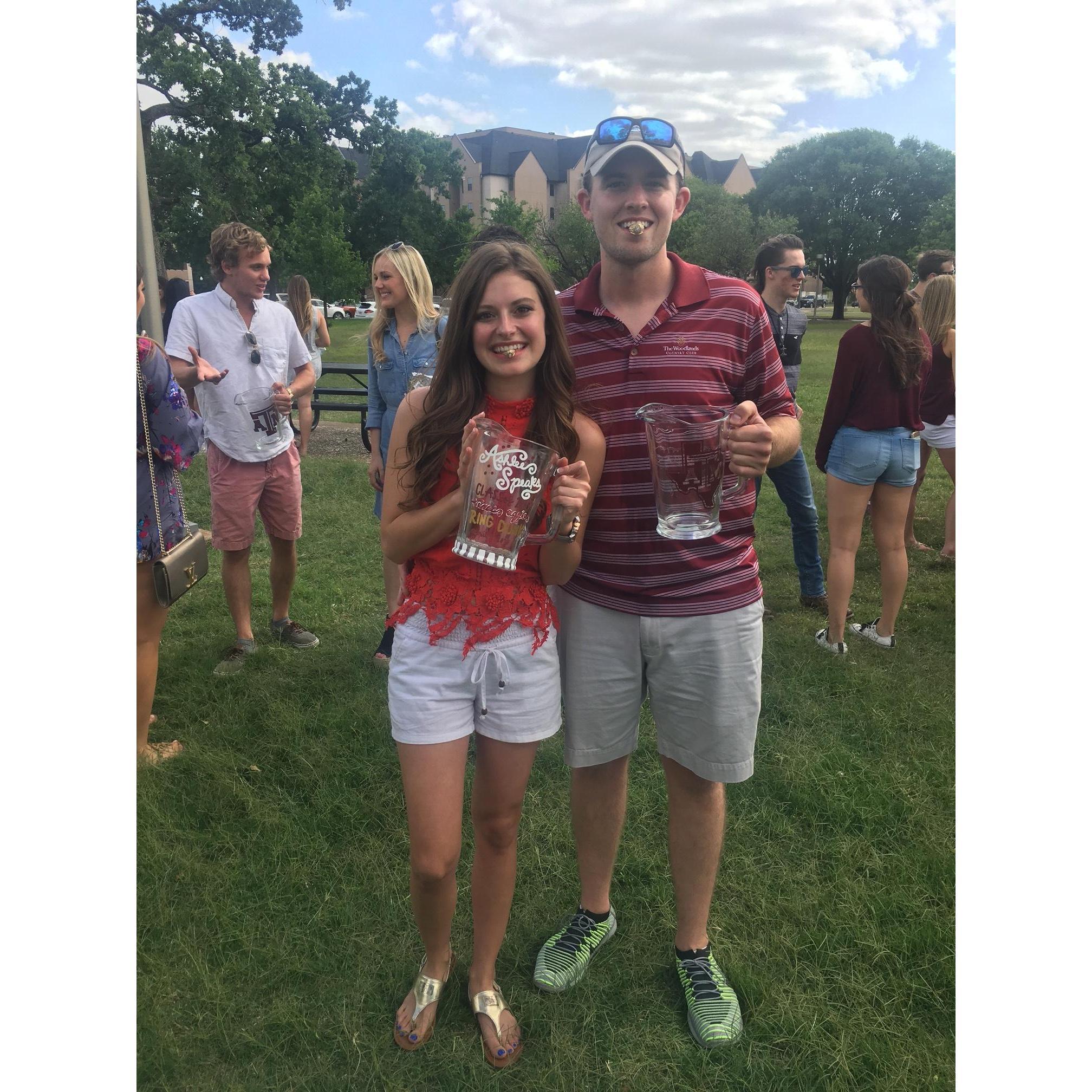 After the dreaded Aggie Ring Dunk