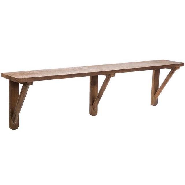 Dark Brown Wood Shelf