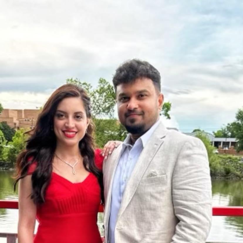 Meray and Arjun Mathew can't wait to celebrate their commitment with you