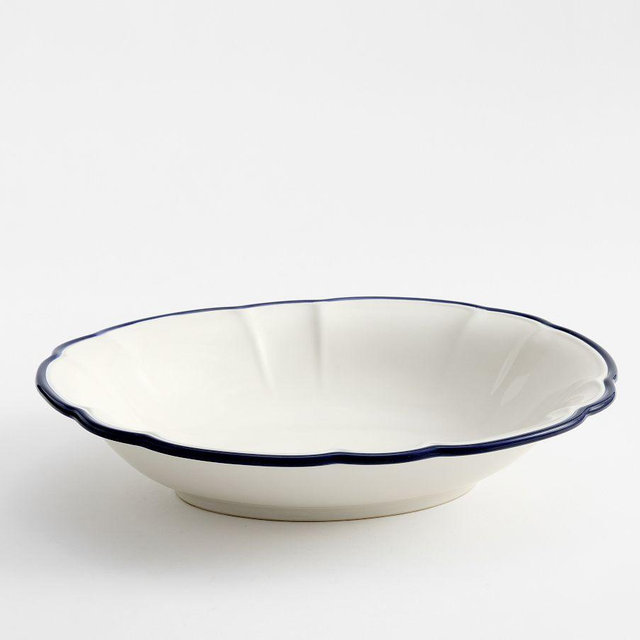 Heirloom Stoneware Serving Bowl, Navy