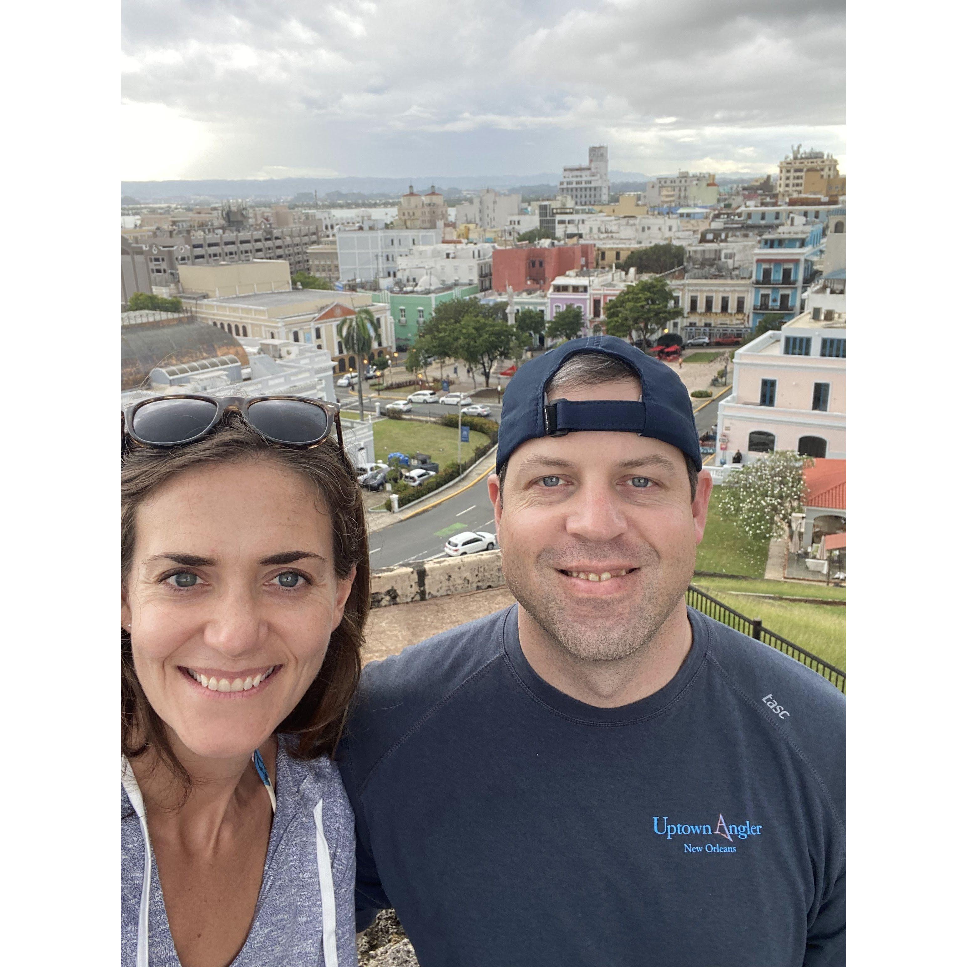 touring Old San Juan Puerto Rico on a rainy day