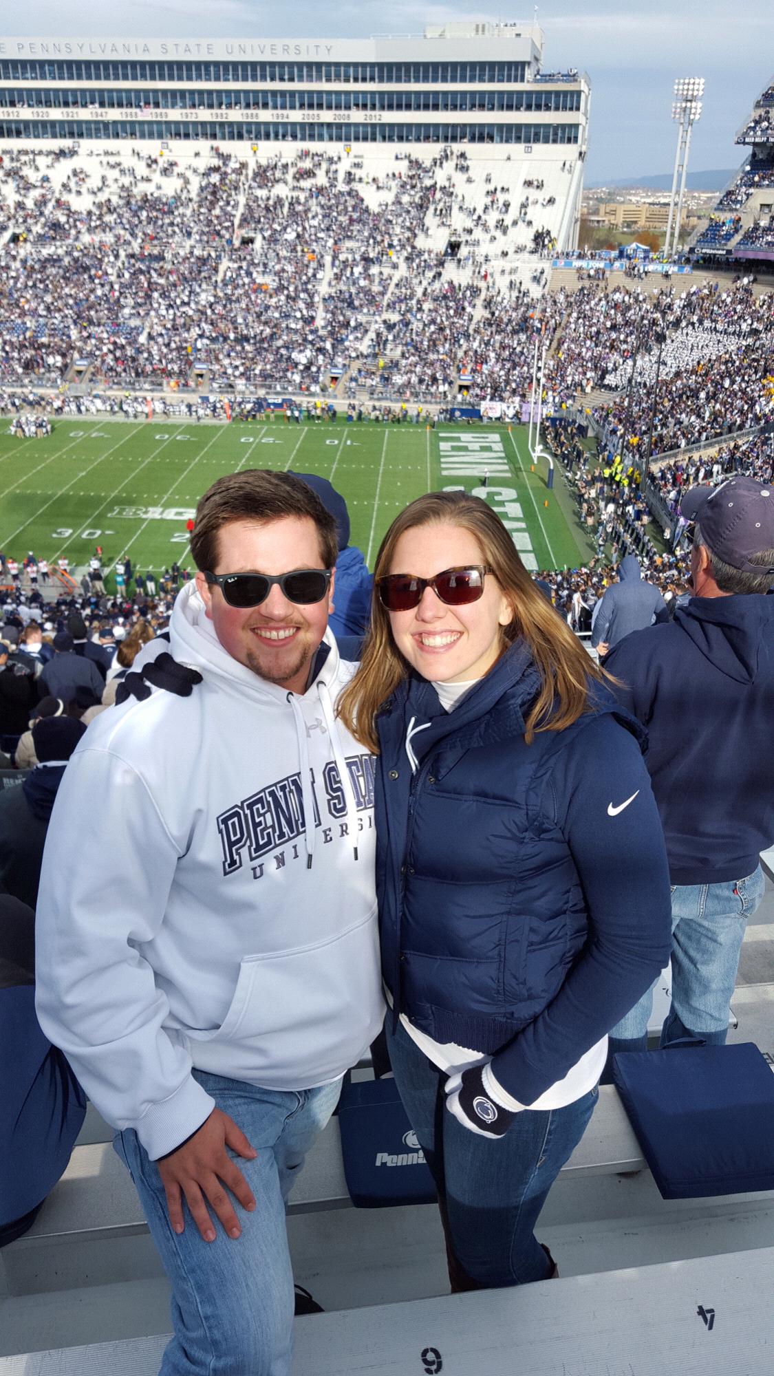 Are you shocked you have gotten this far and this is the first picture you have seen of Tristan in Penn State gear?