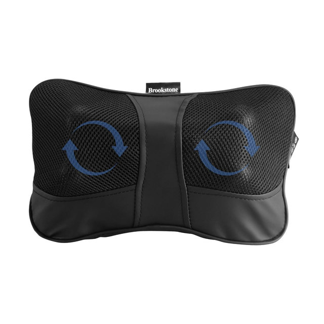 Brookstone Heated Shiatsu Neck & Lumbar Massage pillow