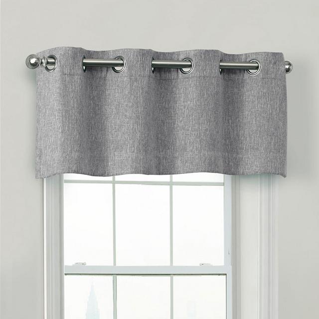 Quinn 100% Blackout Window Valance in Gray