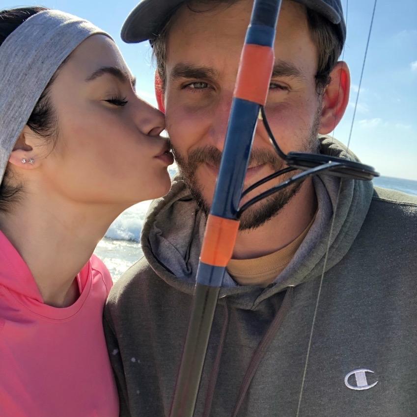 Sunrise surf fishing in Jersey.