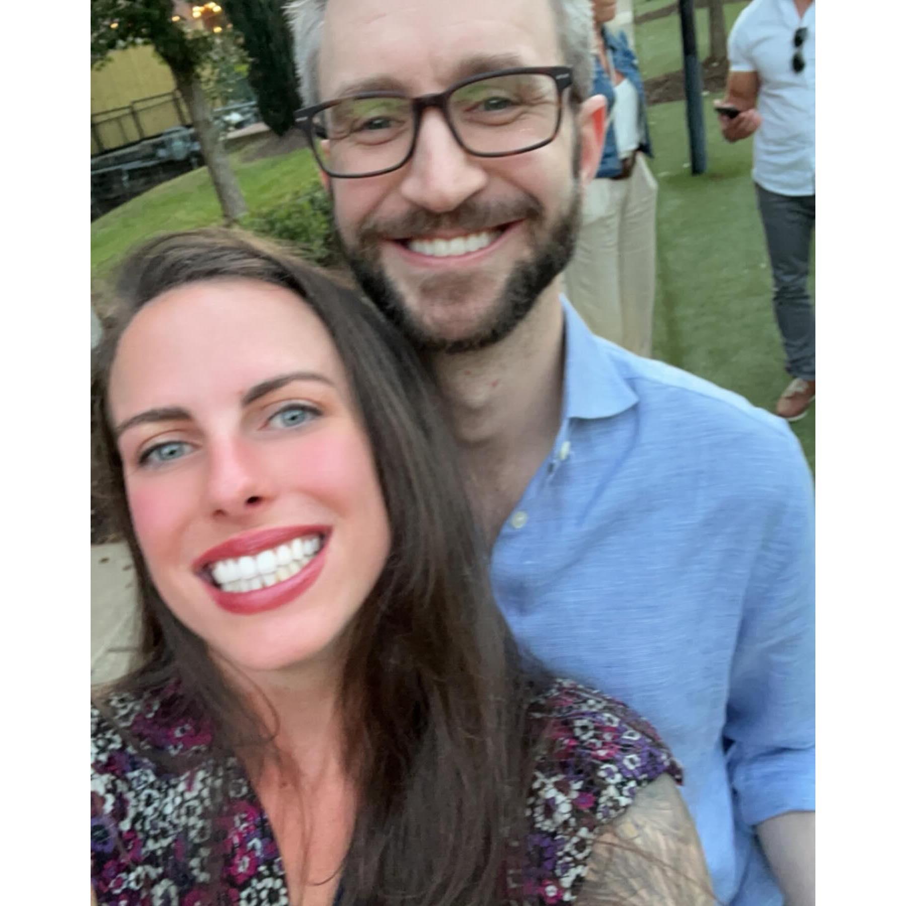 right after seeing a comedy show