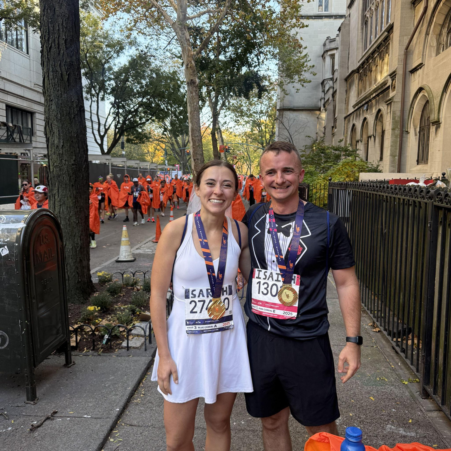 NYC Marathon 2025, the spot we had our first kiss 2 years prior