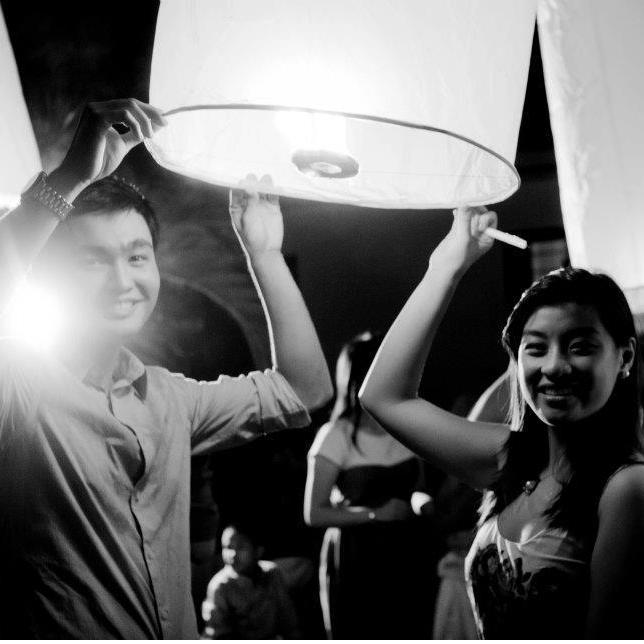 October 15, 2011
Just a few minutes after the first "I love you", making wishes on lanterns at our friend Vera's 18th birthday
