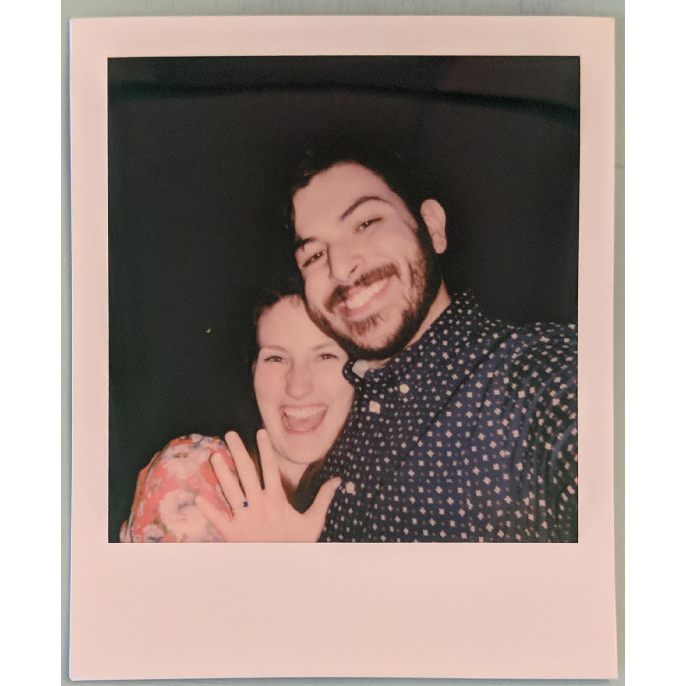 Polaroid right after the question!!!