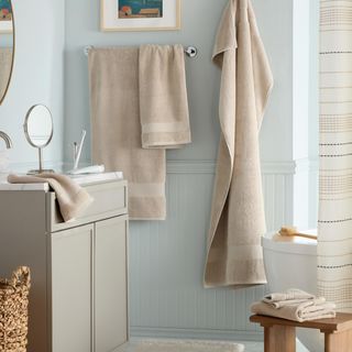 Everyday Dobby 6-Piece Border Bath Towel Set
