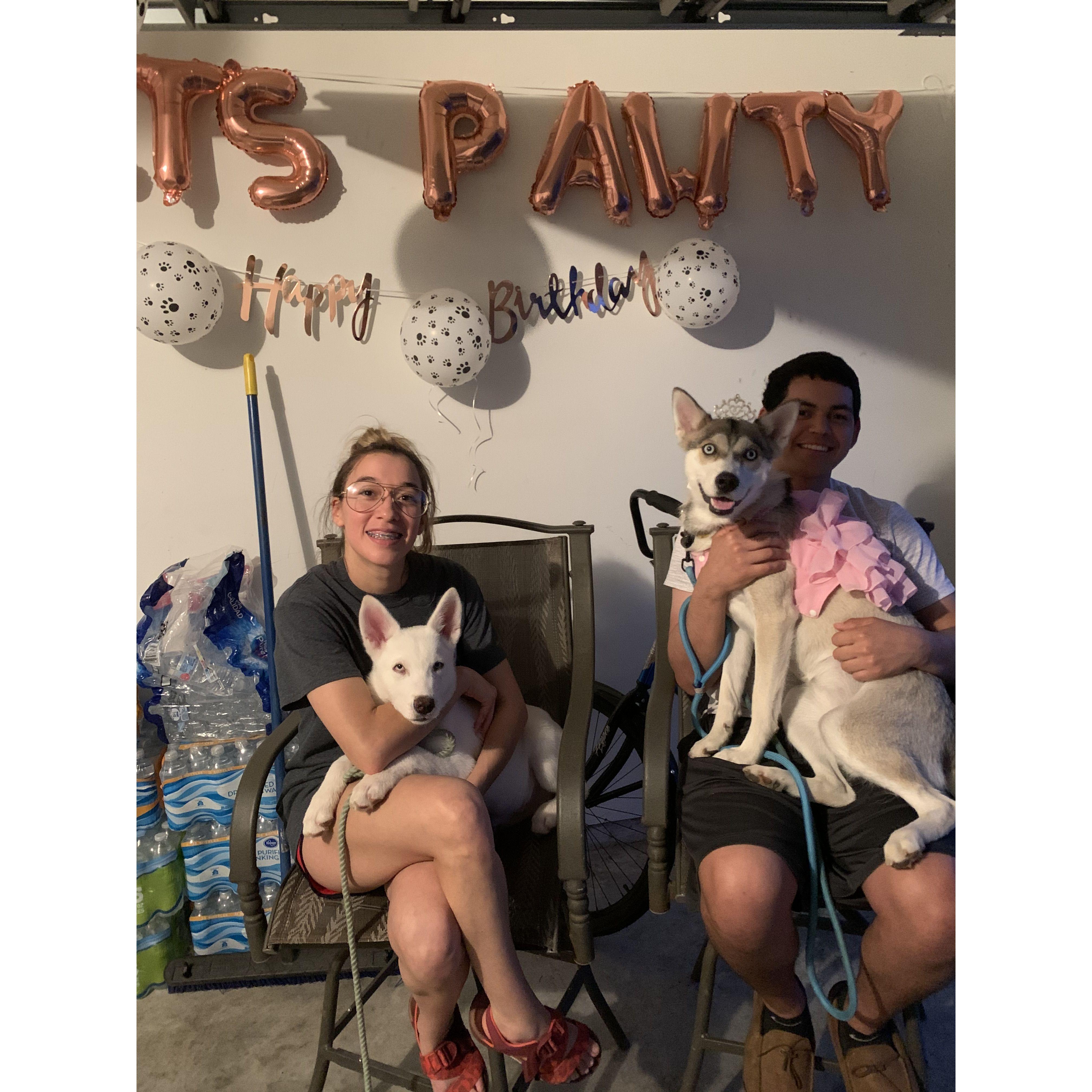 In 2020, we celebrated Nyla’s birthday and the newest addition to our family, Togo.