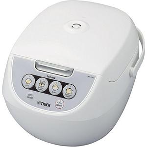 Tiger Corporation JBV-A10U-W 5.5-Cup Micom Rice Cooker with Food Steamer and Slow Cooker, White