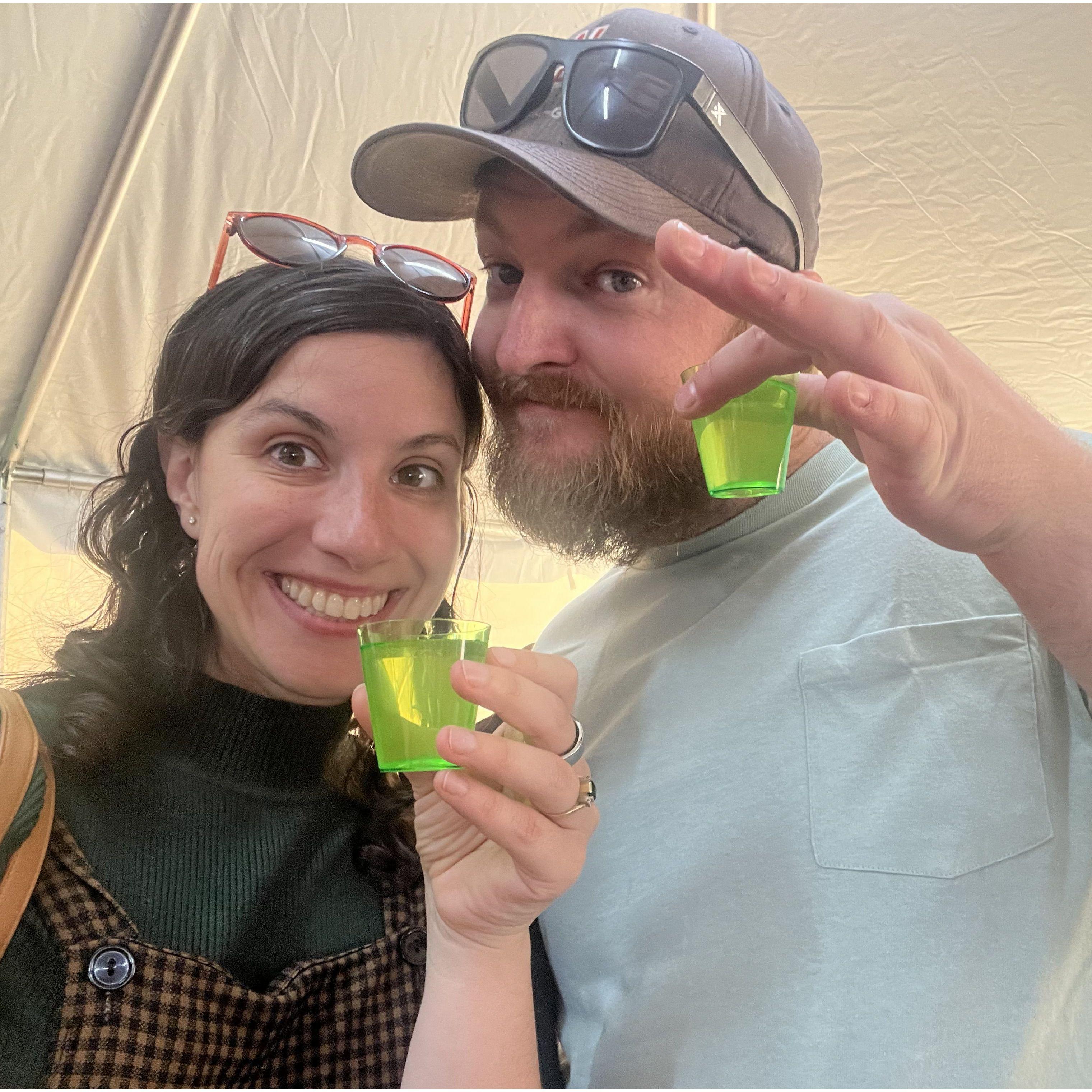 Timo's first Limoncello!