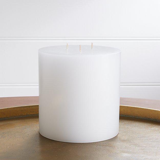 6"x6" White Pillar Candle