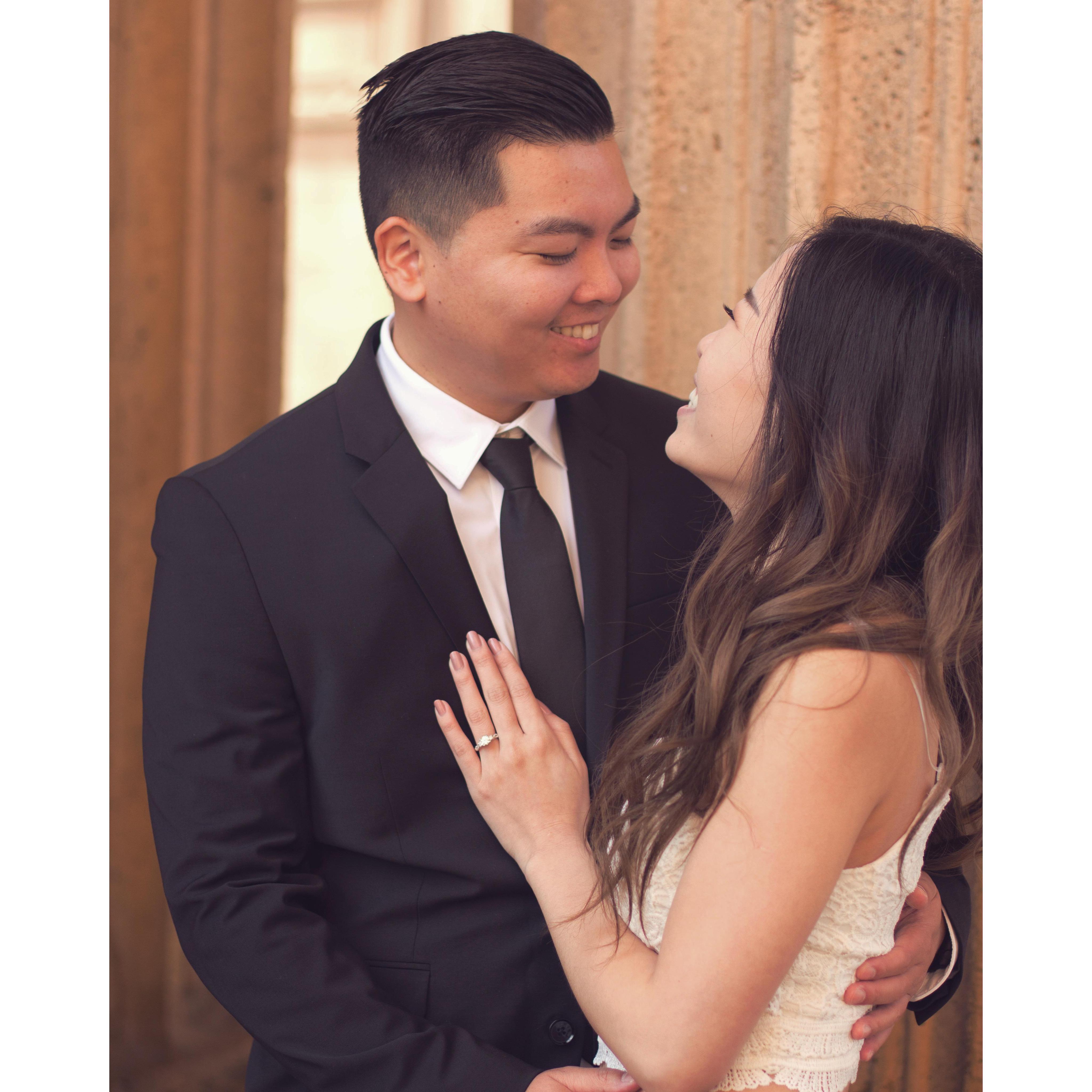 The day Andrew proposed.