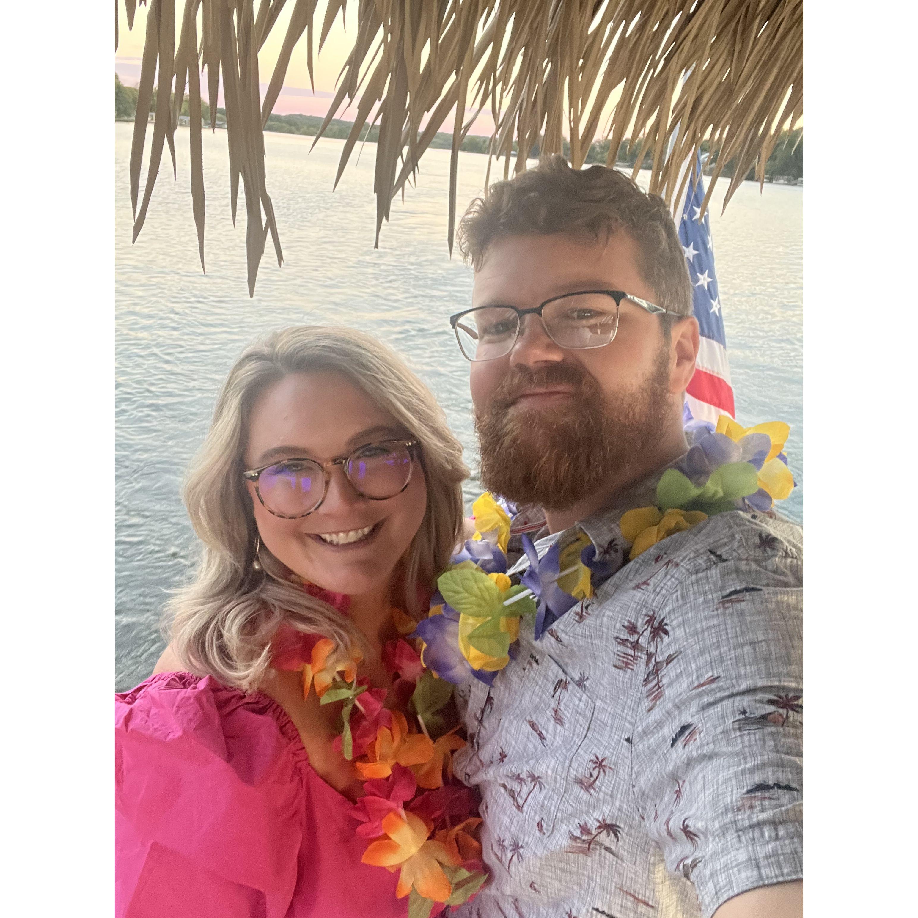 He treated me to a floating tiki hut for my birthday; Nashville, TN