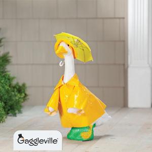 Gaggleville Raincoat Goose Outfit, Fits Large 23" H Statue,