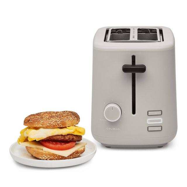 CruxGG 2 Slice Toaster Calm Gray