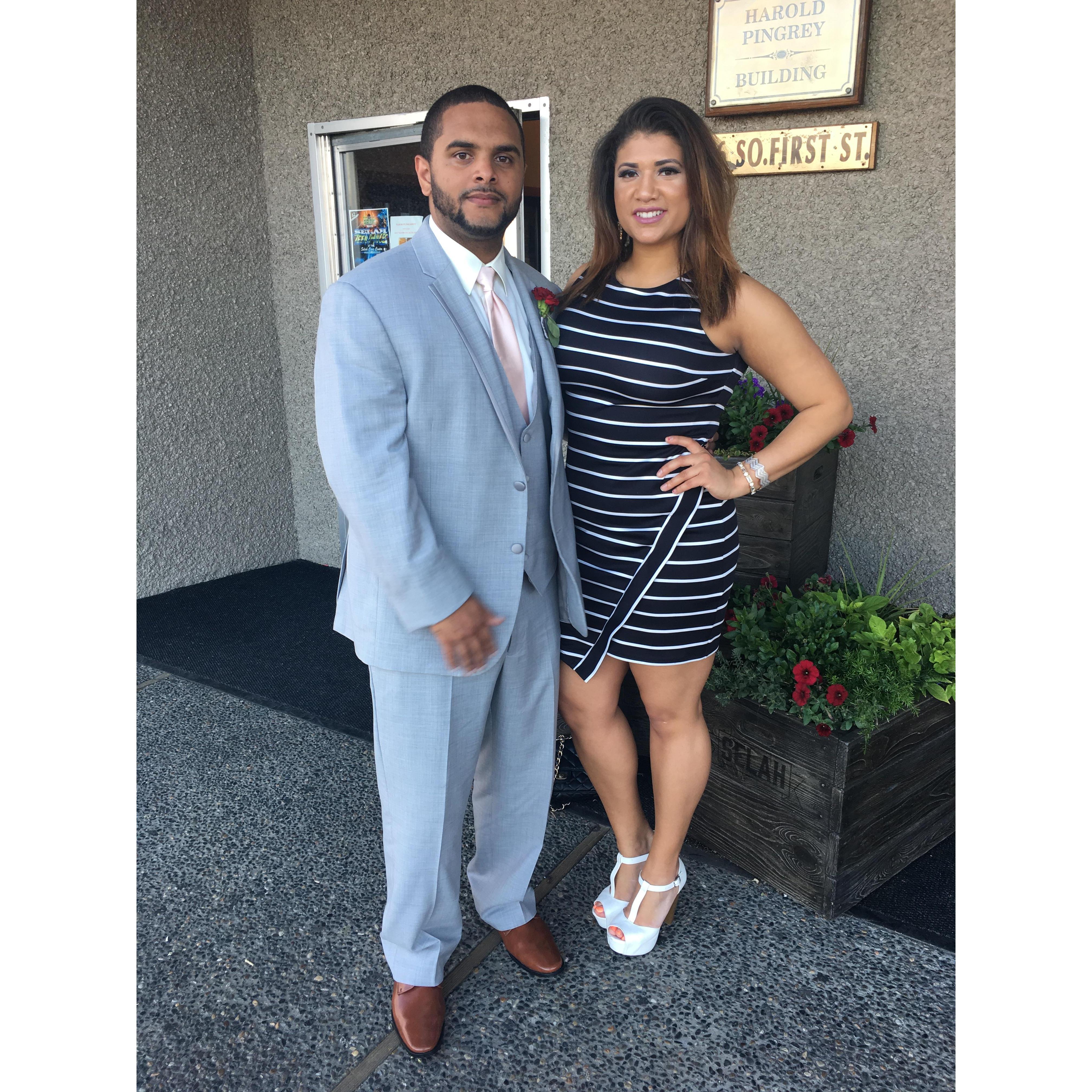 Attending our friend’s wedding.