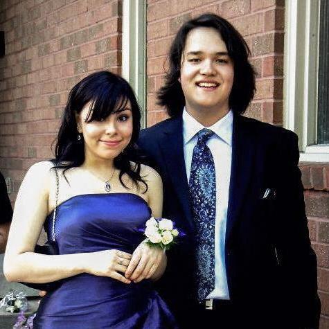 Prom night circa 2010! Look at that hair!