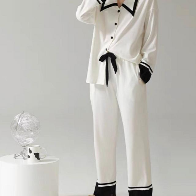 Classic Luxury Pure Cotton Pajamas Set,...