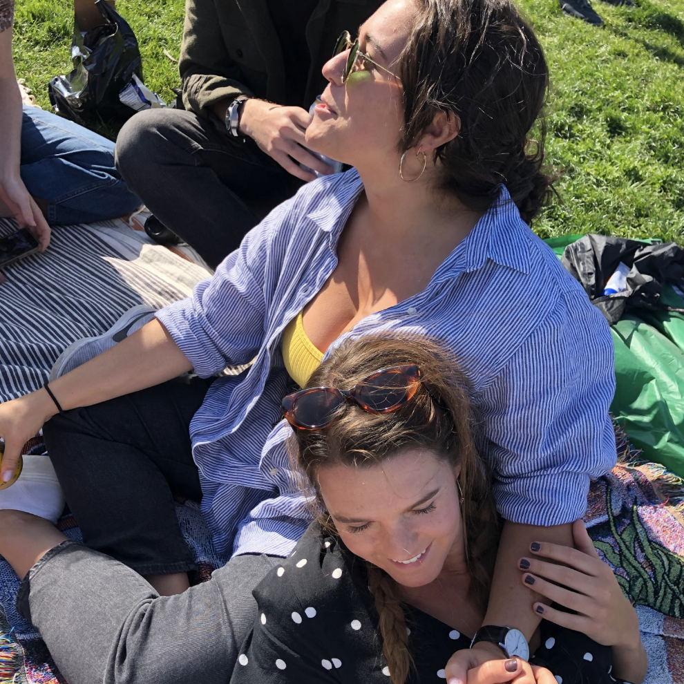 Hanging out with Shan at Mission Dolores Park, San Francisco CA September 2019