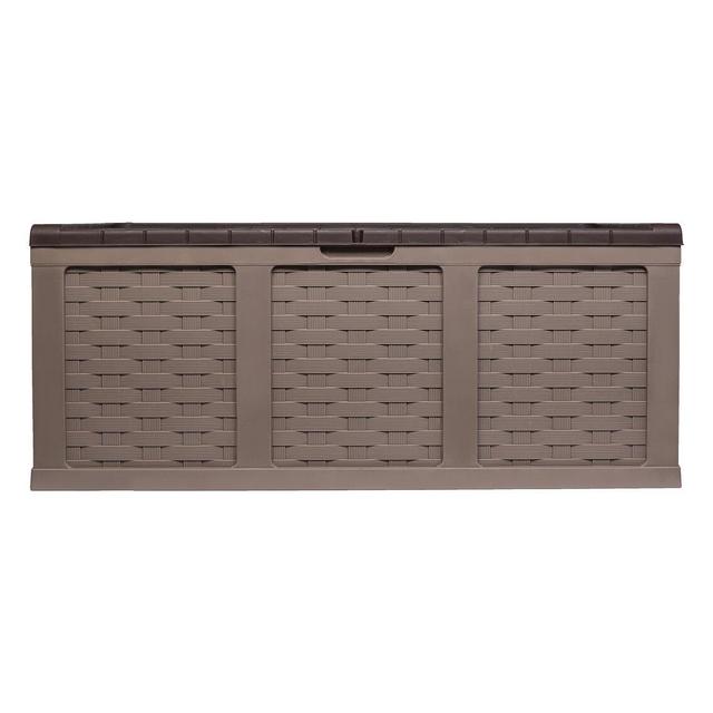 Starplast 153 Gallons Gallon Water Resistant Plastic Lockable Deck Box