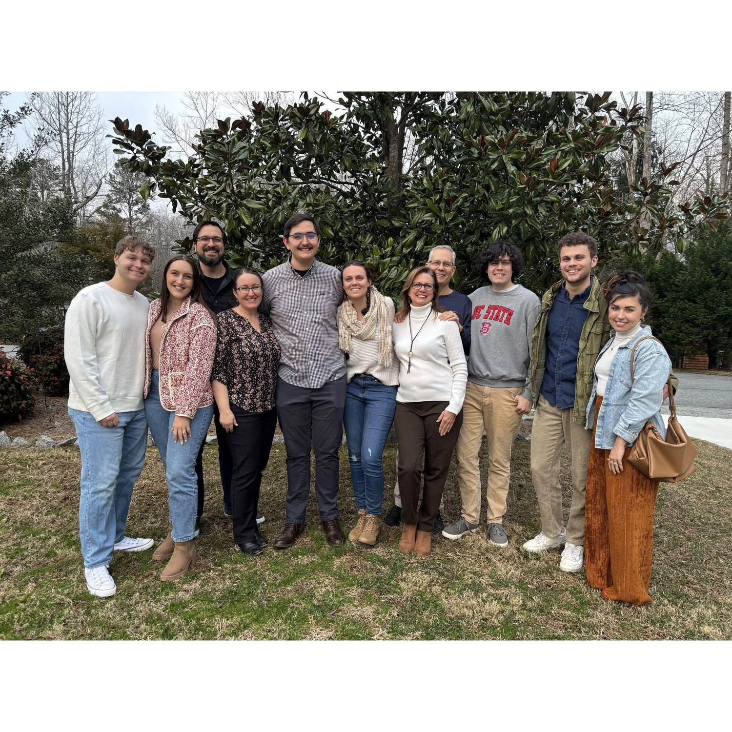 Both sides of the new family at our engagement party, February 22, 2925