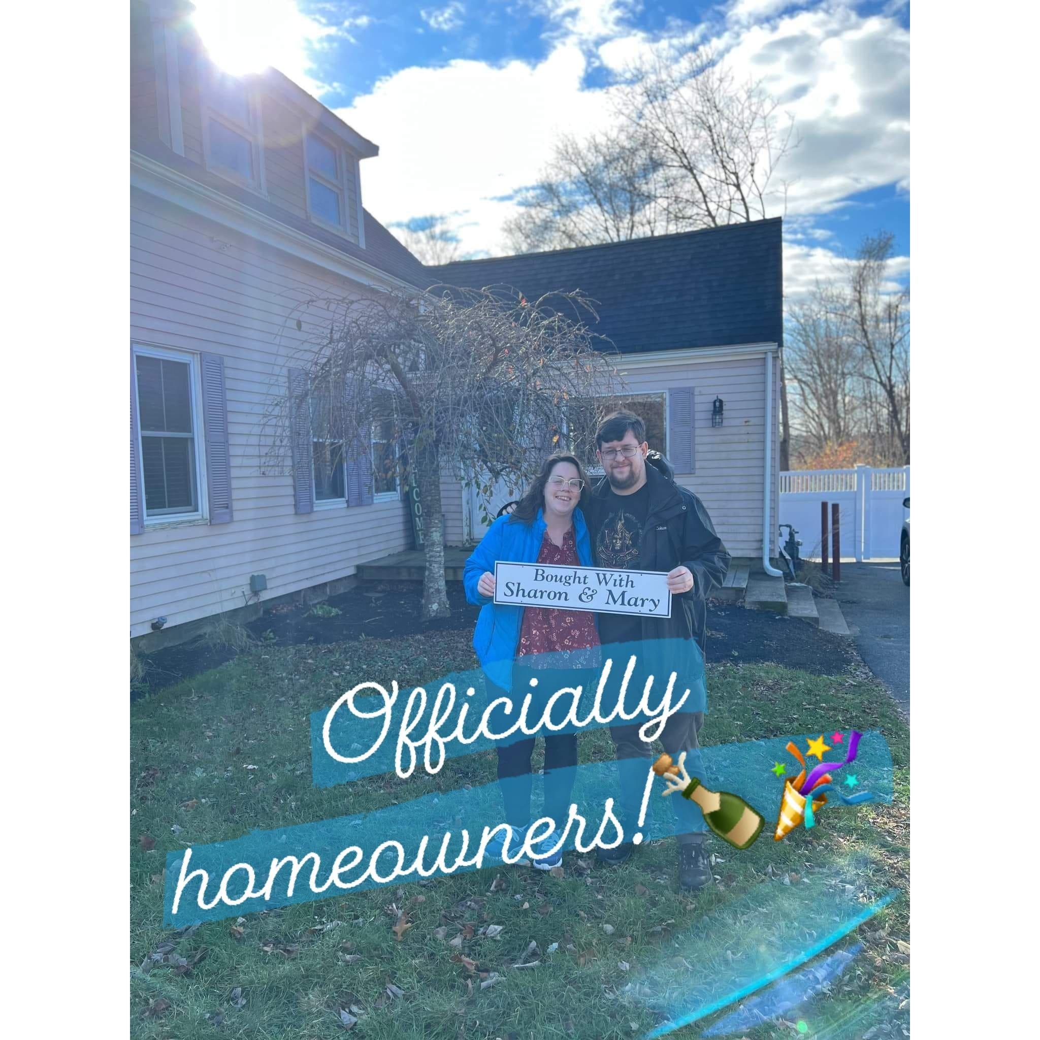 Bought our first home together! <3