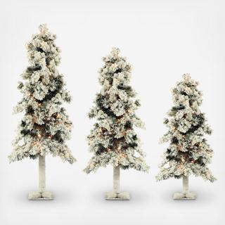 Snowy Alpine 3-Piece Tree Set