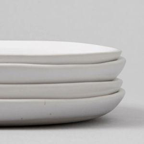 Salad Plates - Color Speckled White