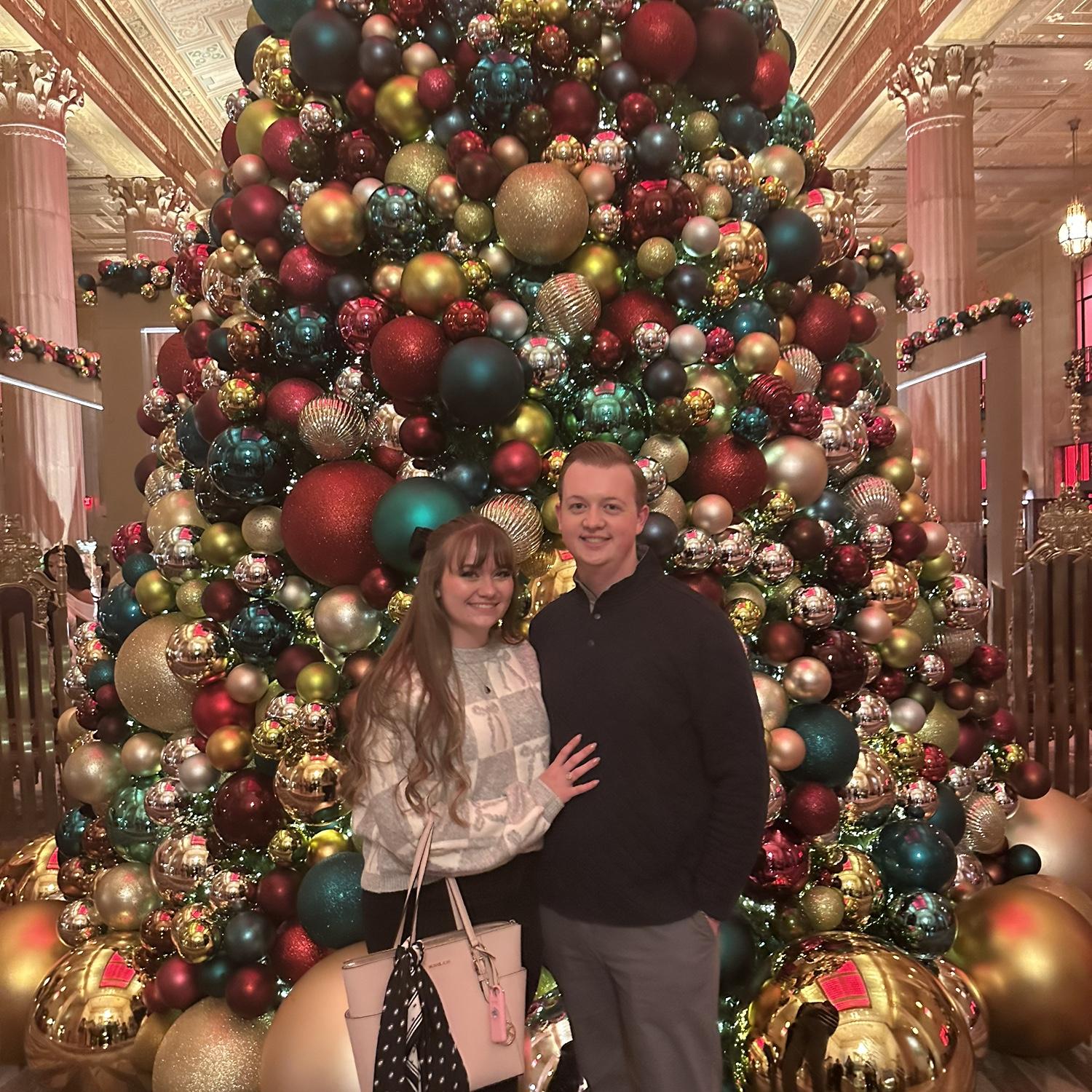 7th anniversary dinner! We went to Teller’s and I complained for the entirety of dinner about how Gabe had not proposed yet… then when we got home, he proposed. Oops❤️ 2024