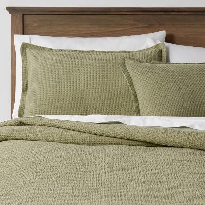 Washed Waffle Weave Duvet Cover & Sham Set - Threshold™ (White)