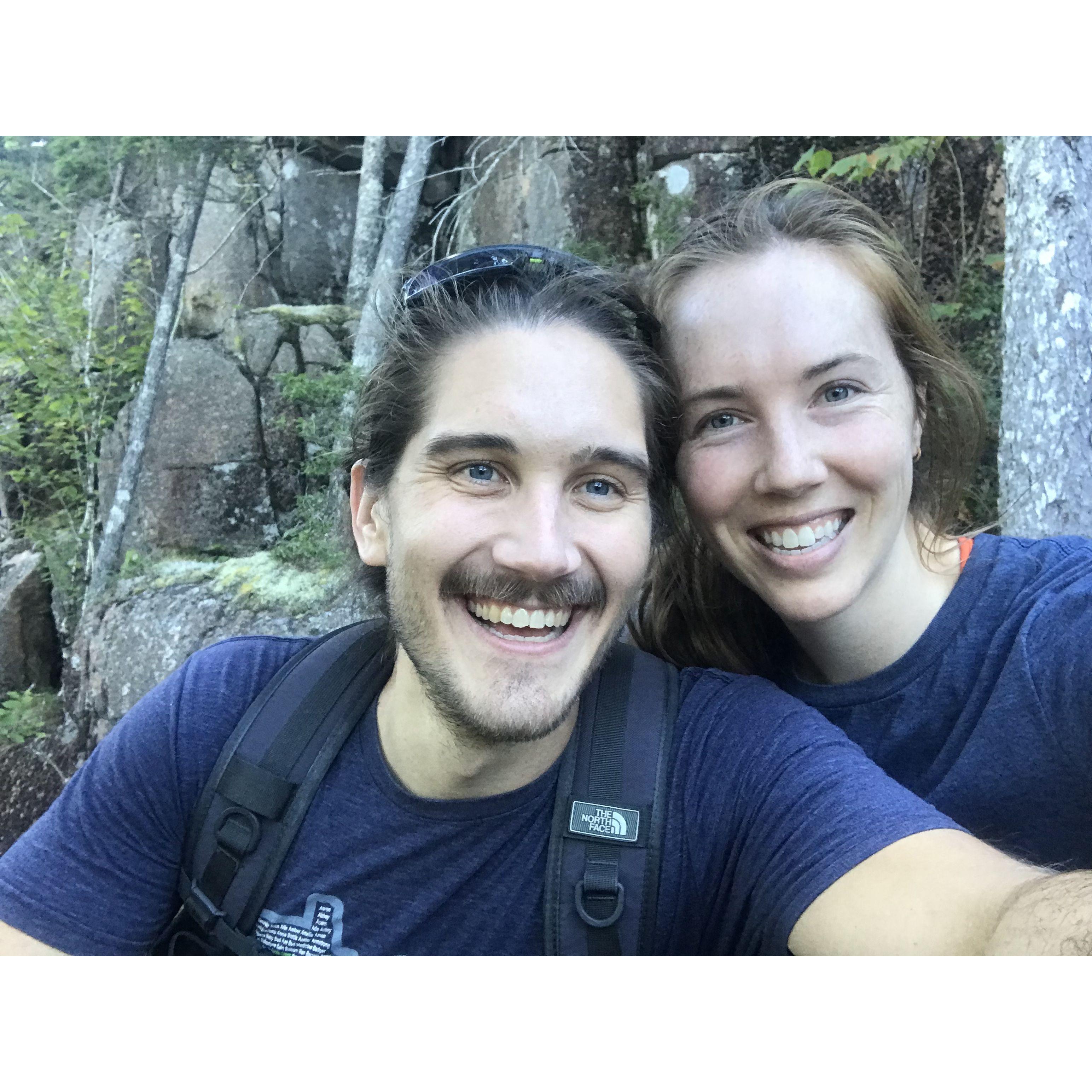 Hiking in Acadia National Park, ME. Summer 2020.