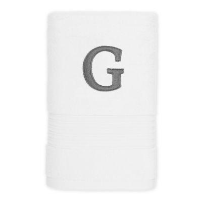 Avanti Monogram Block Letter "G" Hand Towel