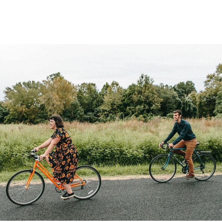 Riding around Bartram's Garden