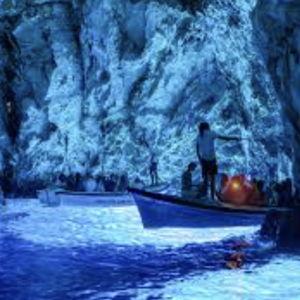 Tour guide through Blue Cave in Croatia