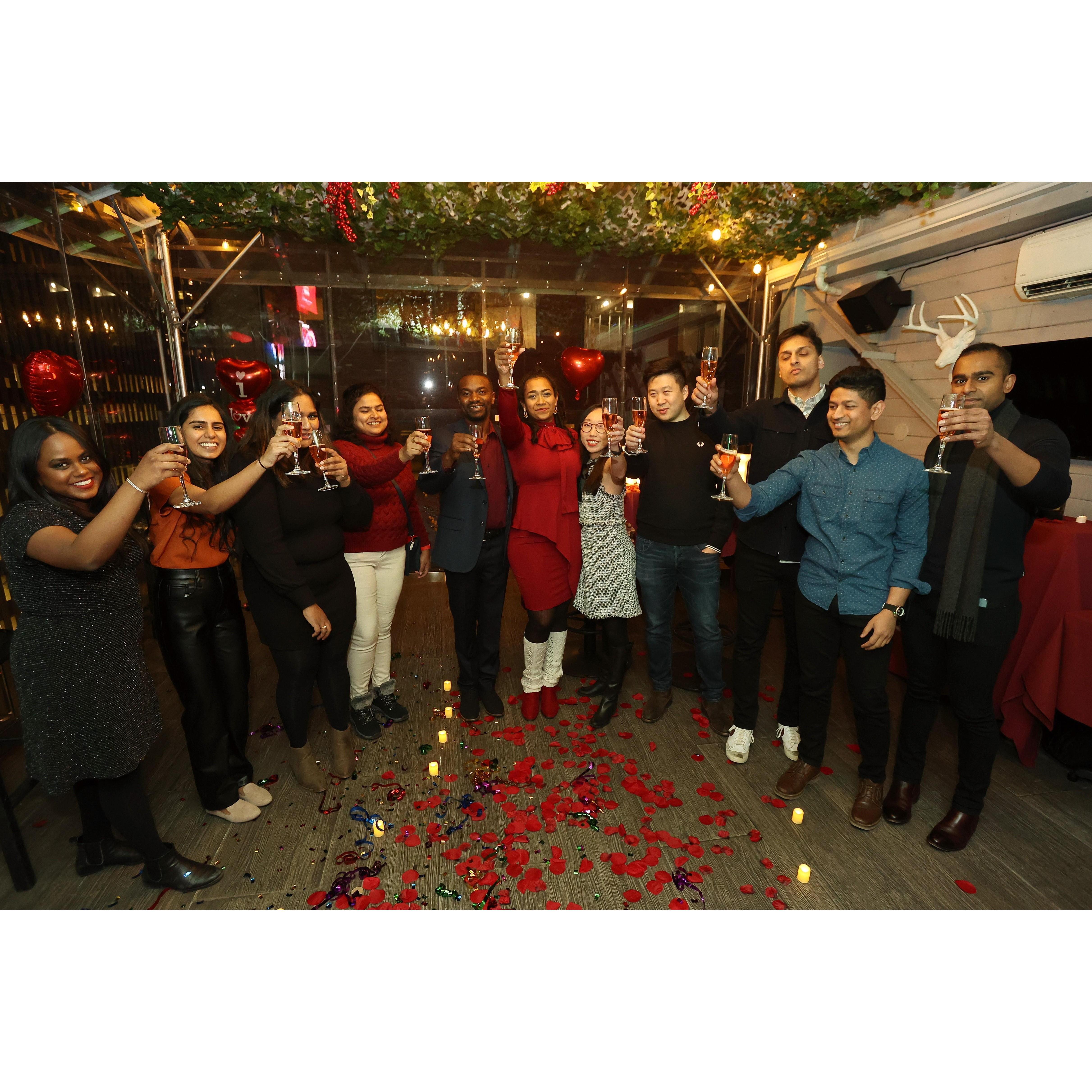 The surprise proposal planning team <3