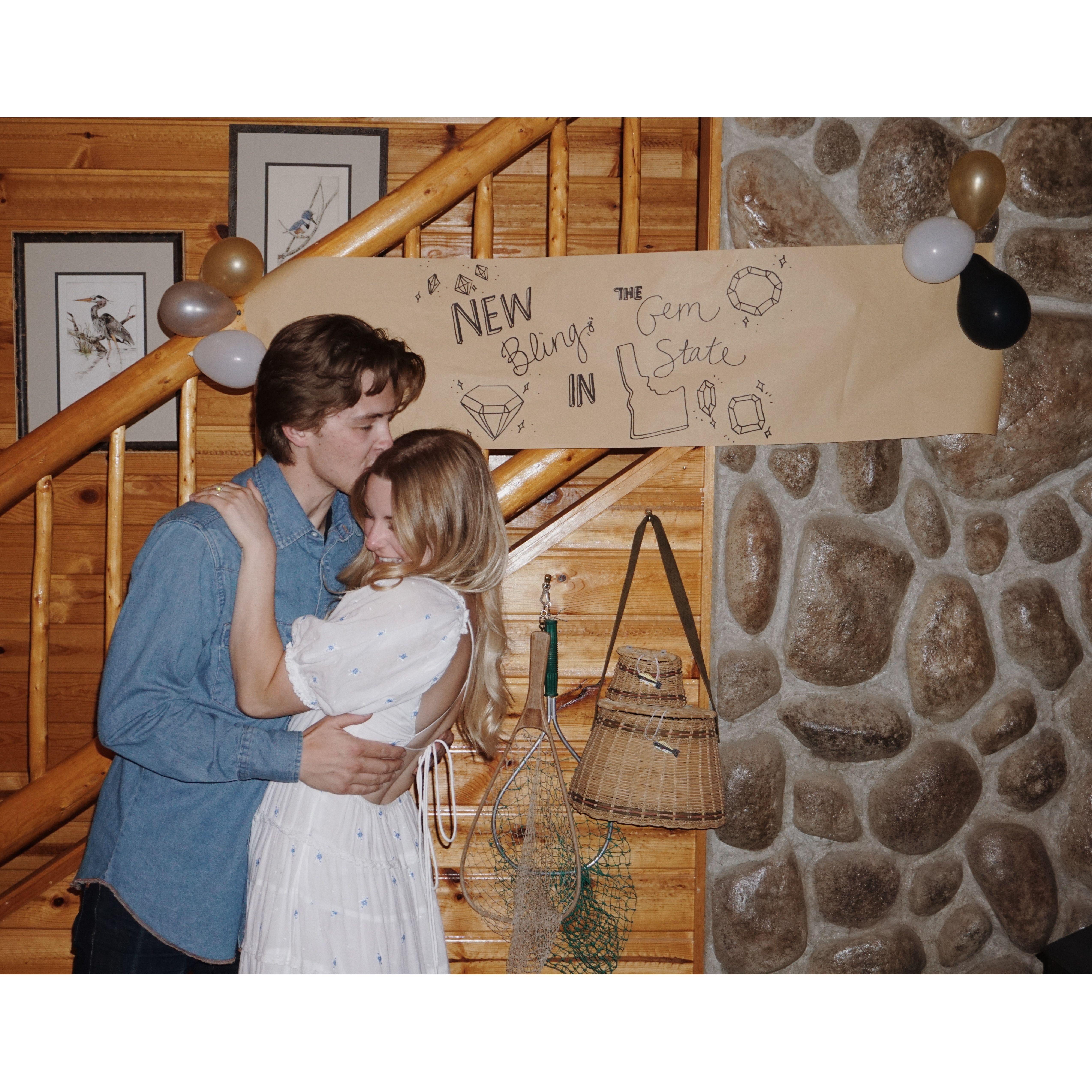 Our friends threw us the sweetest engagement party, and we had more loved ones coming in and out of the cabin all week to celebrate.
