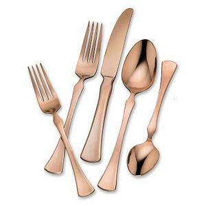 Hampton Signature Refined Copper 20-Piece Flatware Set